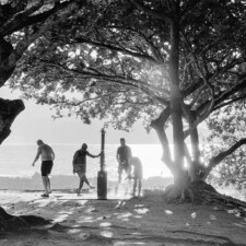 Steven W. Lum, The Beach Shower, 2021