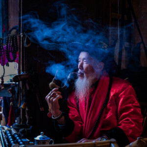 Relaxing with a Puff