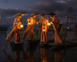 Donald Rostow, Fishermen, Myanmar, 2025